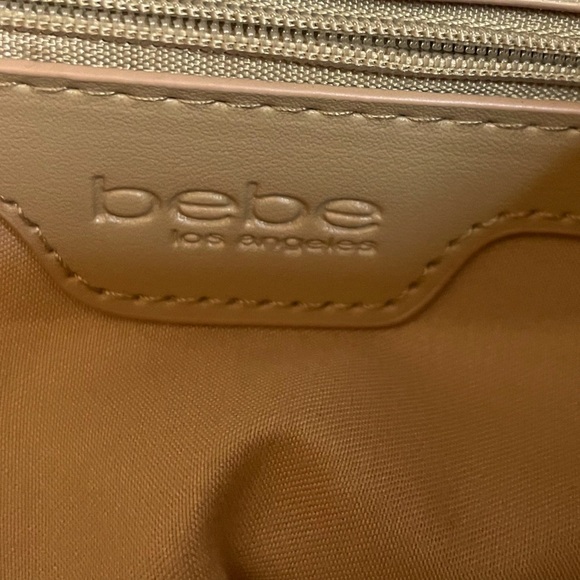 BEBE Los Angeles Large Tan Purse - Picture 9 of 12